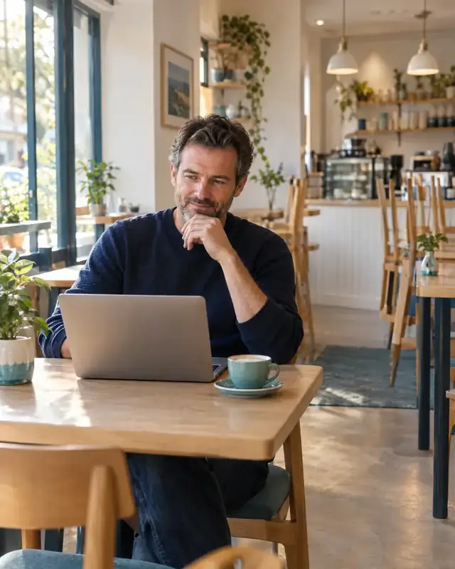 Eigenaar van een café met rust in het hoofd na sluitingstijd